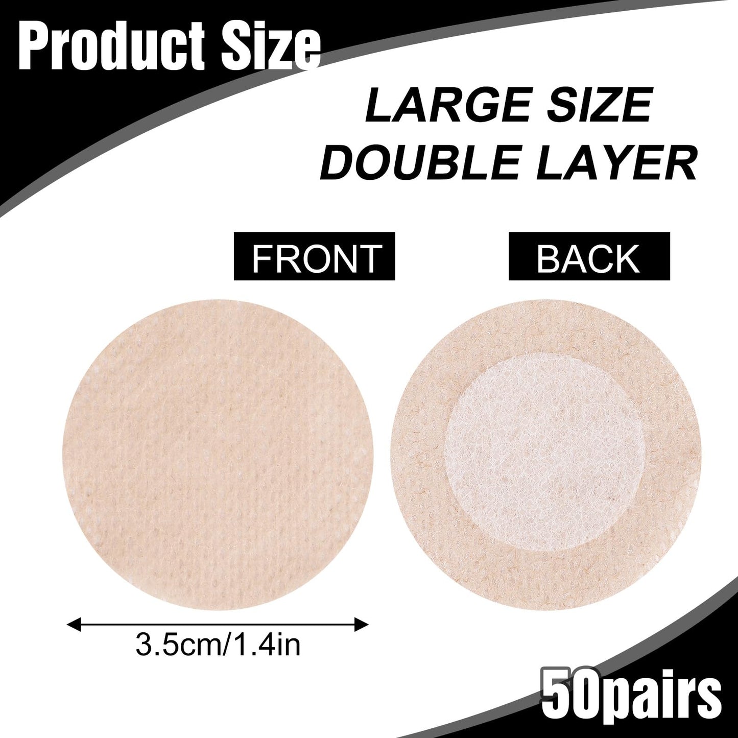 100Pcs Men Nipple Covers, Anti-Chafing Nipple Shield for Men, Nipples Covers for Mens Running, Marathon, Gym, Anti-Friction Nipples Cover for Daily Wear for Anti-Embarrassment