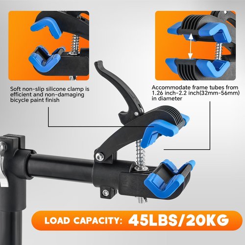 weyleity Bike Repair Stand | Bench Mount Bike Work Stand Bicycle Maintenance Rack Workstand for Road & Mountain Bikes – Adjustable Bicycles Maintenance Rack Bike Clamp for Home Repair