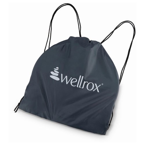 Wellrox Pilates Ring and Carrying Bag- Lightweight Magic Circle Yoga Ring- Core, Thigh and Arm Exerciser for Yoga, Pilates, Strength Training (15 inches, Grey)