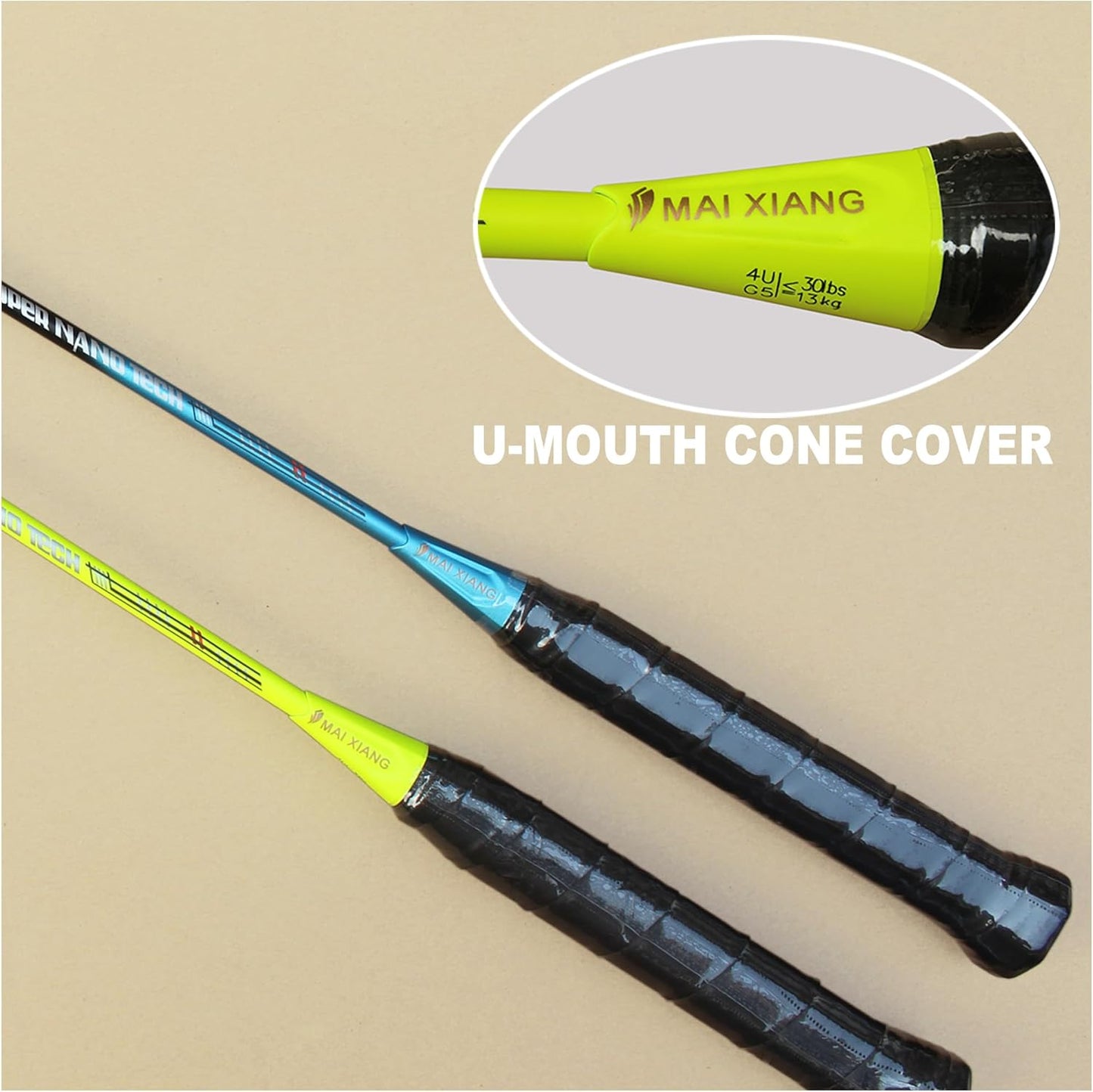 2 Pcs Professional Badminton Rackets Full Carbon Fiber Badminton Racquet