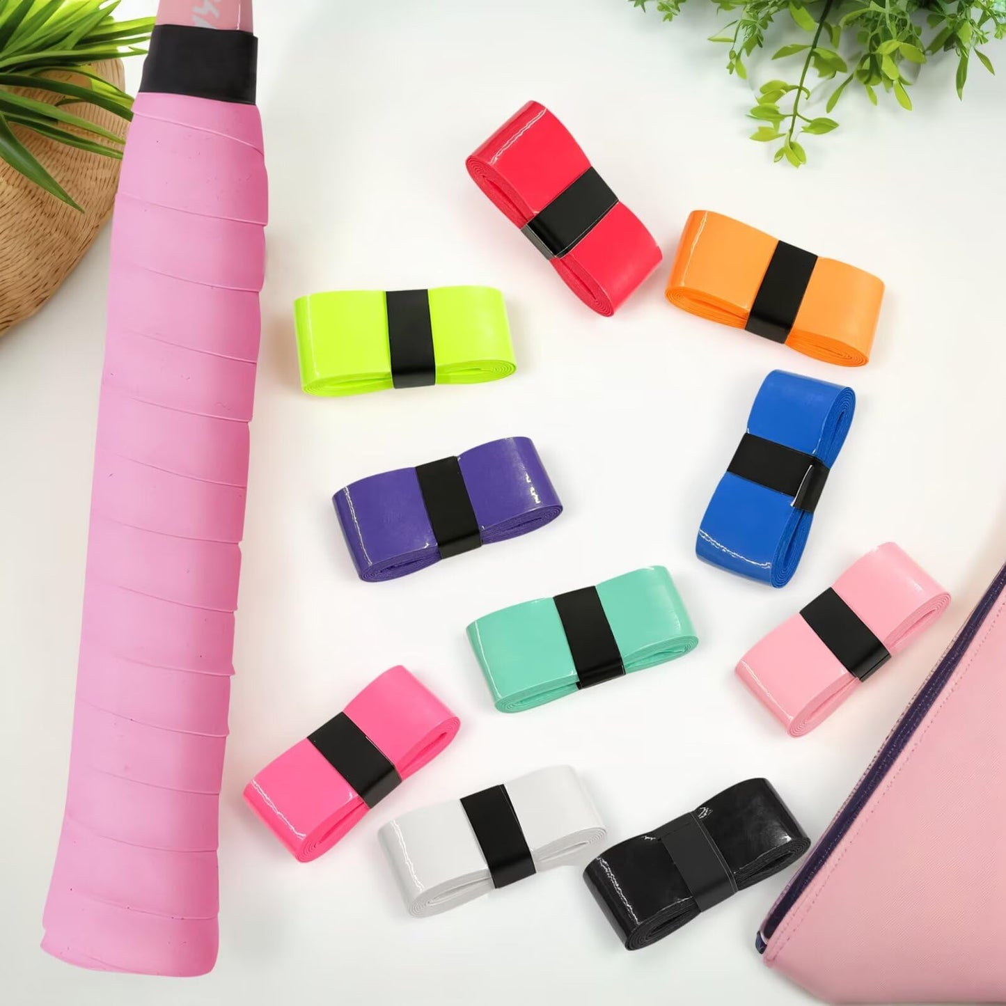 10 PCS Tennis Racket Grip Tape Badminton Racket Grip Tape for Tennis Badminton Squash Rackets