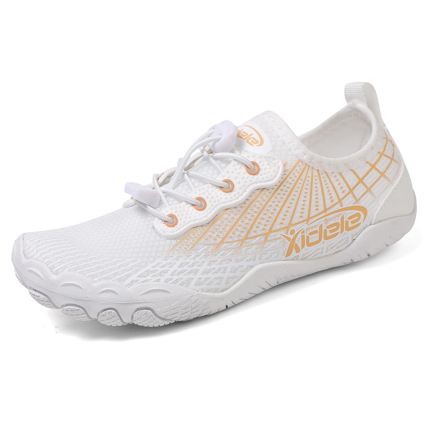 ITLXJR Water Shoes for Men and Women, Barefoot Aqua Socks, Wide Fit Beach Swimming Pool Shoes, Anti-Slip Outdoor Walking Hiking Kayaking Diving Surfing (Beige, Adult, Men, 6.5, Numeric, US Footwear Size System, Medium)