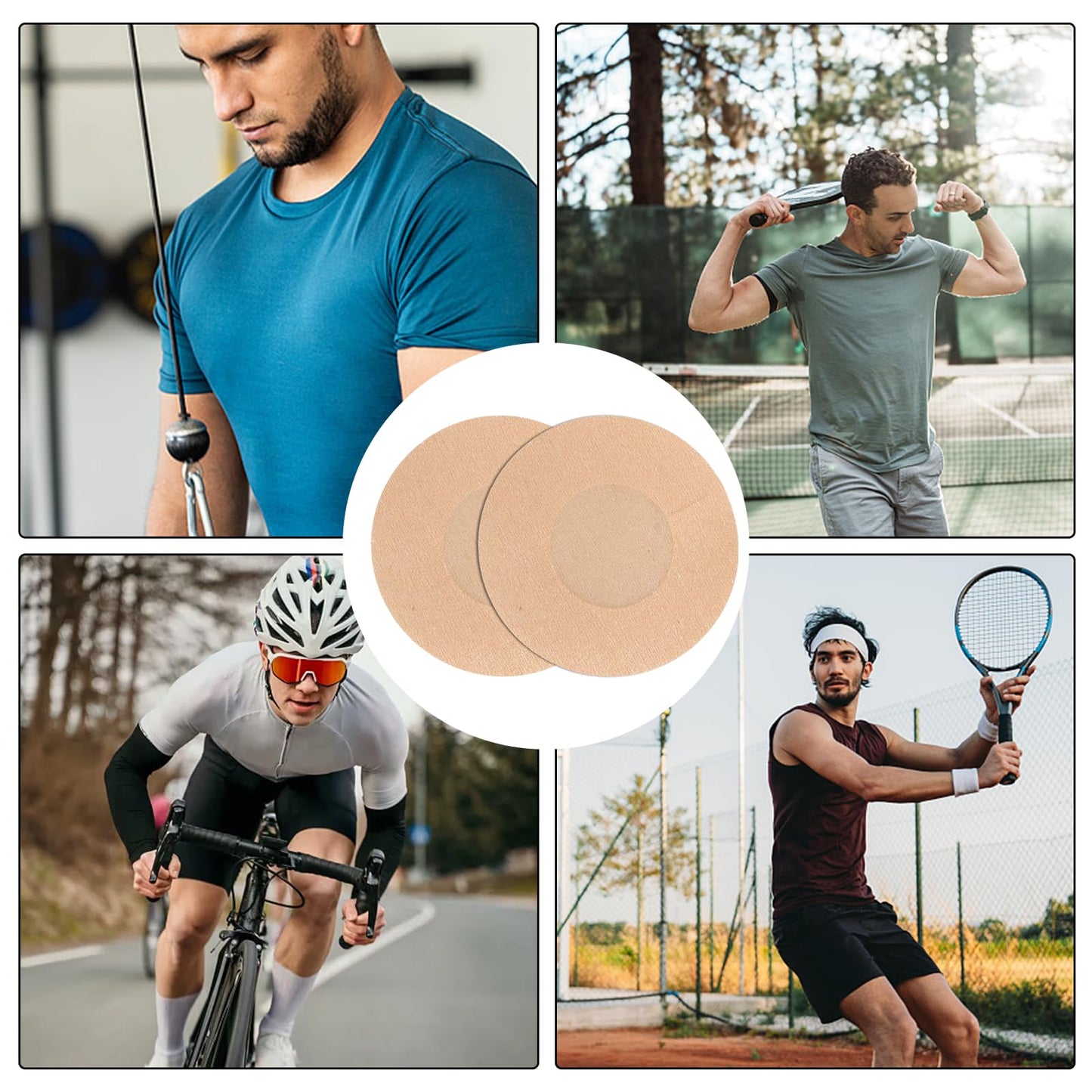 100 Pairs(200Pcs) Nipple Covers for Men – Ultra-Stick Pasties for Marathon & Sports,No-Show Mens Nipple Guard Tape Anti-Chafing Invisible Protectors – Stay Comfortable During Intense Workouts