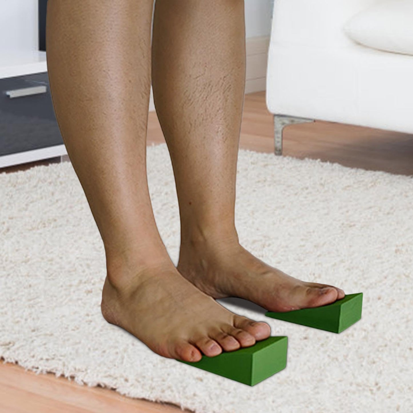 2 Pack Squat Wedge Blocks - Versatile Squat Wedge Block For Heel Elevated Squat, Slant Board For Calf Stretching, Anti-Slip Squat Ramps For Lower Body Strength, Ankle Knee Leg Stretcher, Yoga Blocks