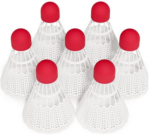 EAGLES 7 Pack Plastic Badminton Birdies - Bedminton Shuttlecocks - Not Recommended for Professional Players - Birdie Ball for Indoor and Outdoor - Backyard Sports Games Shuttle Balls
