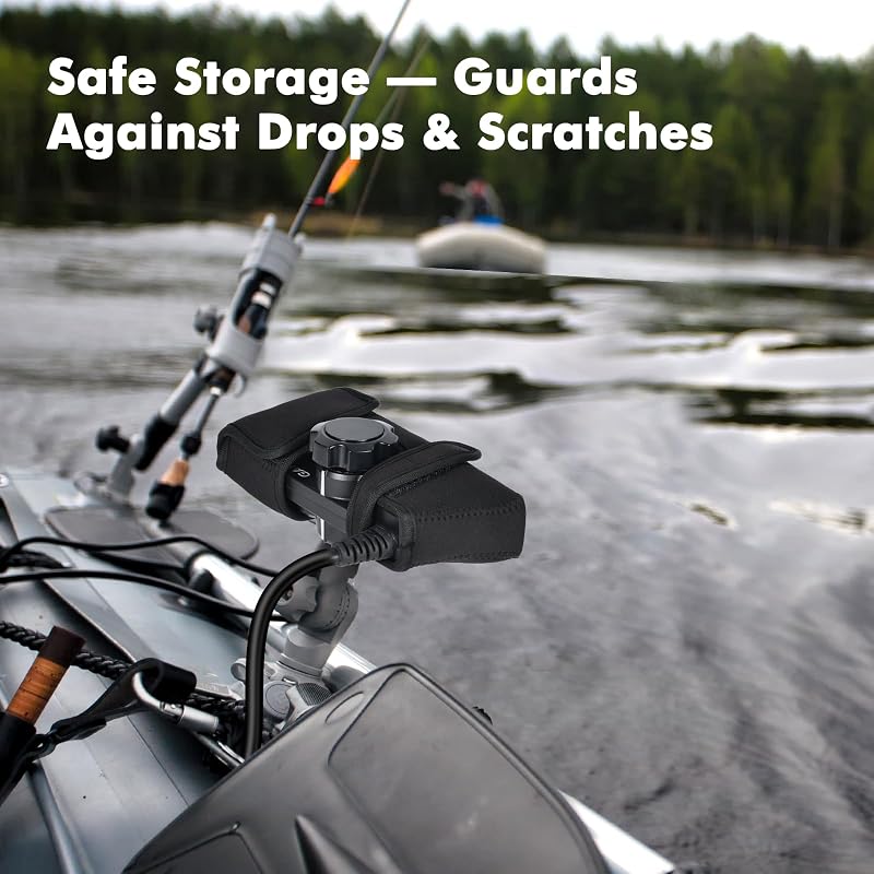 Premium Transducer Cover for Garmin Livescope LVS34 – Waterproof Neoprene Shield