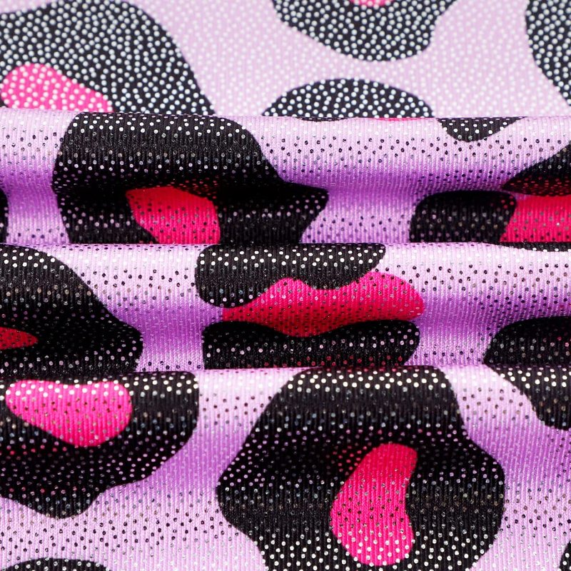 HOZIY Leopard Leotards for Girls Gymnastics Hot Pink Bike Shorts Biketard Tumbling Outfits Kids Leo Gymnastic Bike Shorts Dance Apparel Clothing Clothes Gumnastics. Bodysuits