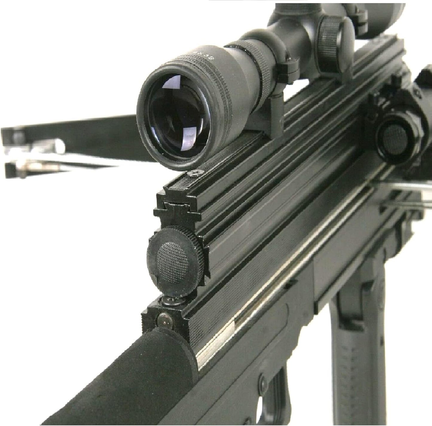 120lbs Steel Ball WT4 Repeating Crossbow with Tactical Package. Includes a Flashlight, Scope and red Beam Aimer.