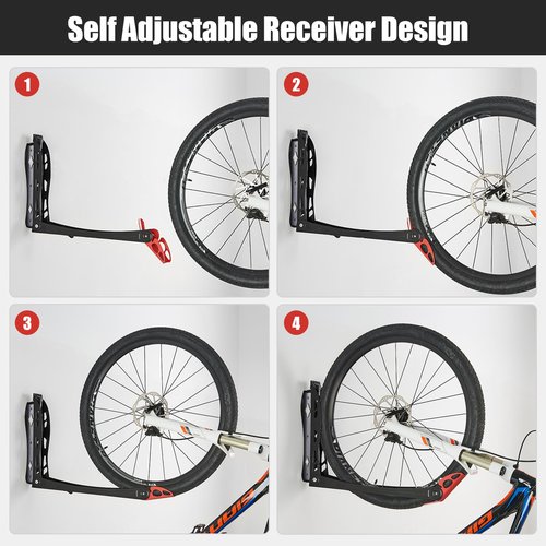 Ultrawall BIKEPAL Swivel Bike Racks, No Lift Wall Mounted Bike Storage Solution for Home & Garage, 2 Pack
