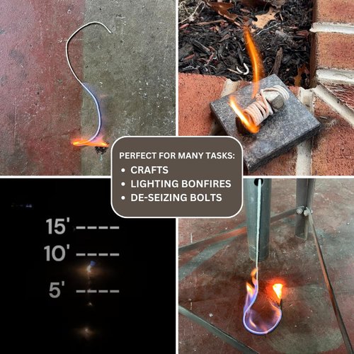 Slow-Burn Fire Fuse for Crafts, Mechanical Applications, and Fire Safety (Non-Pyrotechnic) (35 Feet)