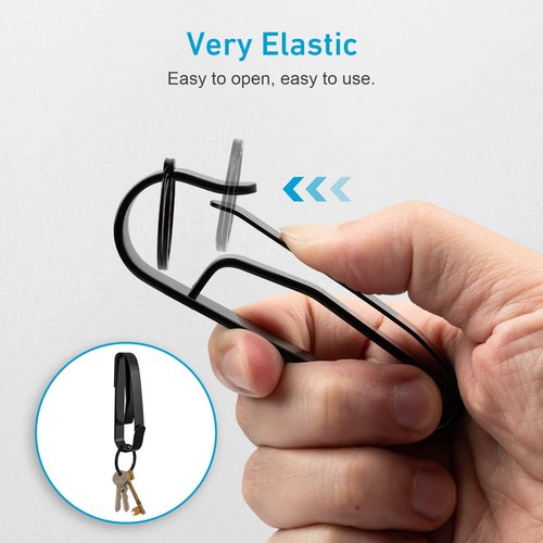 SFYHORK Duty Belt Key Holder, 2PCS Superior Key Ring Holder, Upgraded Quick Release Belt Key Clip with Keyrings for Police, Law Enforcement and Workers