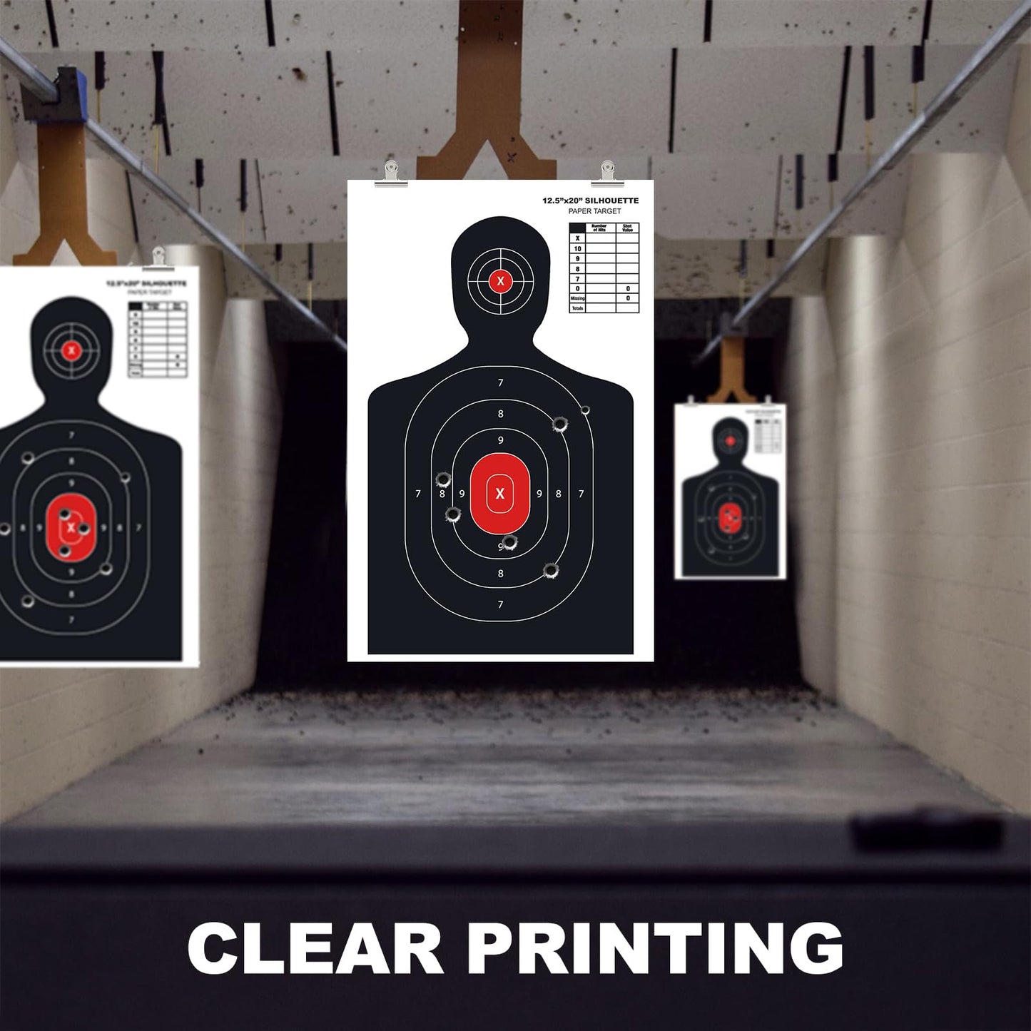 10PCS Paper Targets for Shooting Range, 14X22 Inches Shooting Targets for Indoor and Outdoor Use, Perfect for Handguns, Pistols, Rifles, Airguns, Pellet Gun and BB Guns by krlladetiy