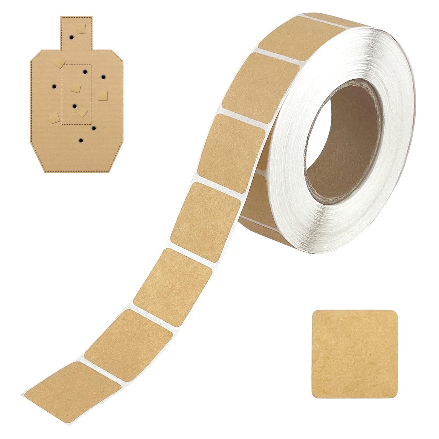 1/2/3/4 Rolls Target Pasters - 0.87 inch Self-Adhesive Stickers for Shooters, Target Users, Range Goers - Easy Patching, and Hole Marking on Paper or Cardboard - Perfect for USPSA, IPSC, IDPA Practice