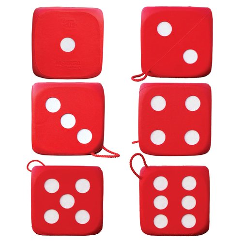 Morrell High Roller Foam Archery Target, 6-Sided Cube with 21 Bullseyes, Red, 13" x 13" - Portable Backyard Target for Broadheads, Field Points, Compound Bows and Crossbows, Built-in Carrying Handle