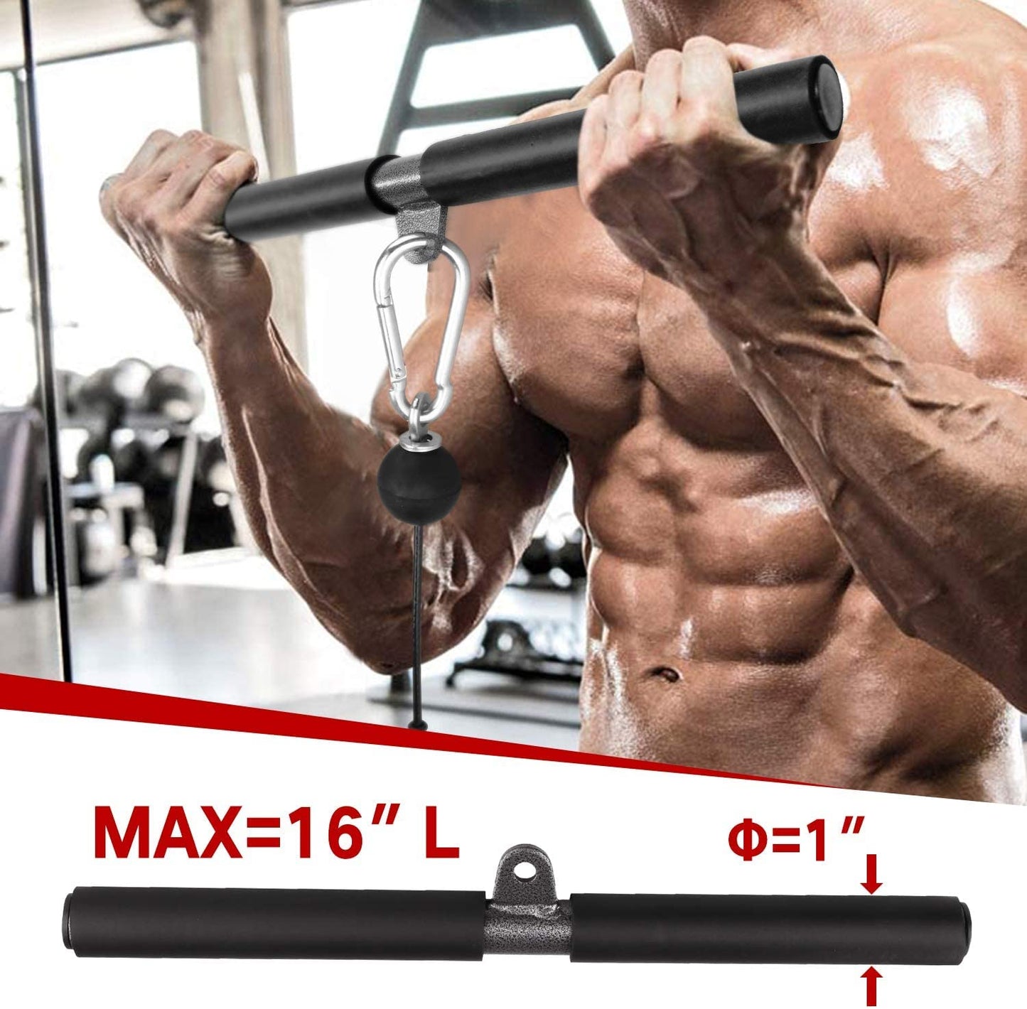 Taeku LAT Pulley System for Home Gym – Strength Training Fitness Equipment Cable Machine for Triceps, Biceps, Back & Shoulder Workouts