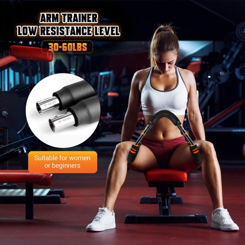 Twister Arm Trainer, Adjustable 6 Resistance Levels(30-120lb) Twister Arm Chest Exerciser with 4 Springs & Poster for Men & Women, Chest Workout Device Equipment for Chest Clip Muscle & Arm Strength