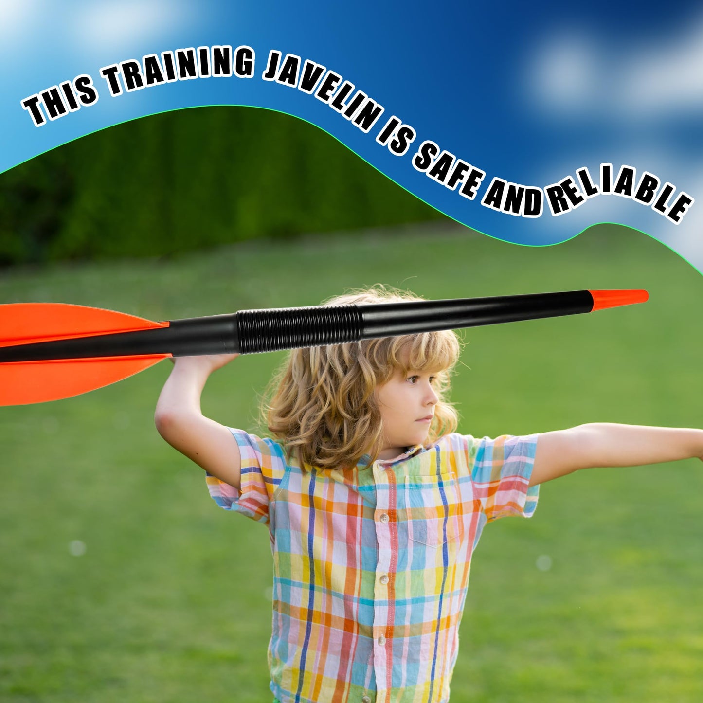 3 Pcs 300 Gram Plastic Training Javelin Throwing Equipment Field Javelins for Kids Adults Indoors or Outdoors Practice Throwing Skills