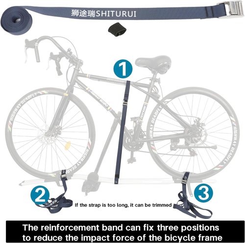 for Suitable roof Bike Rack for Thule 591 561 Accessories Wheel Strap 34358 with Buffer pad 51231 with Stainless Steel Buckle Reinforcement RimProtector Replacement Ratchet Strap
