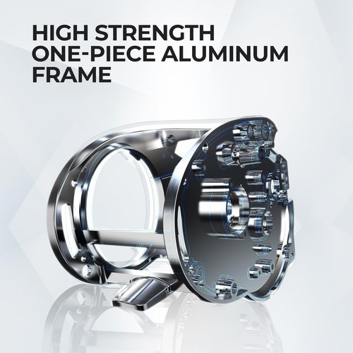 Piscifun Alijoz 400 Baitcaster Fishing Reel, 35Lbs Max Drag Aluminum Alloy Frame Baitcasting Reel, 8.1:1 Gear Ratio Freshwater and Saltwater Low Profile Casting Reel for Musky, Grey Right Handle