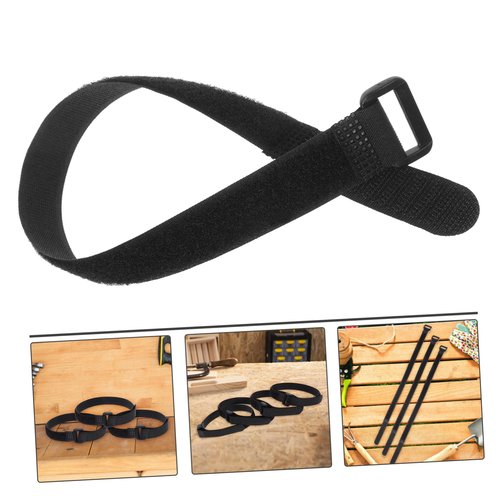 Artibetter 25pcs Adjustable Nylon Straps for Yoga Mats Multipurpose Cargo Binding Belt Cinch Strap for Transport of Goods Black