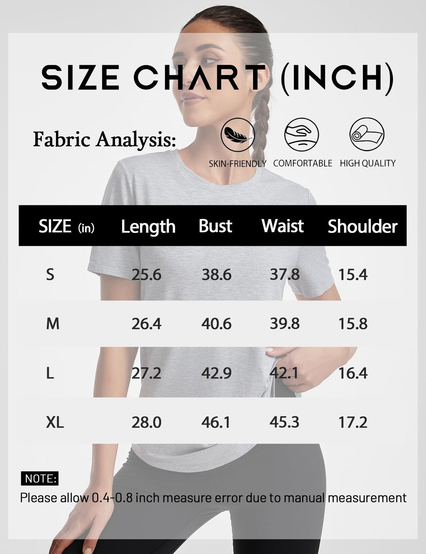 kakola Women's Workout T-Shirt Loose Fit Modal Tops Short Sleeve Blouse Summer Casual Tee Black