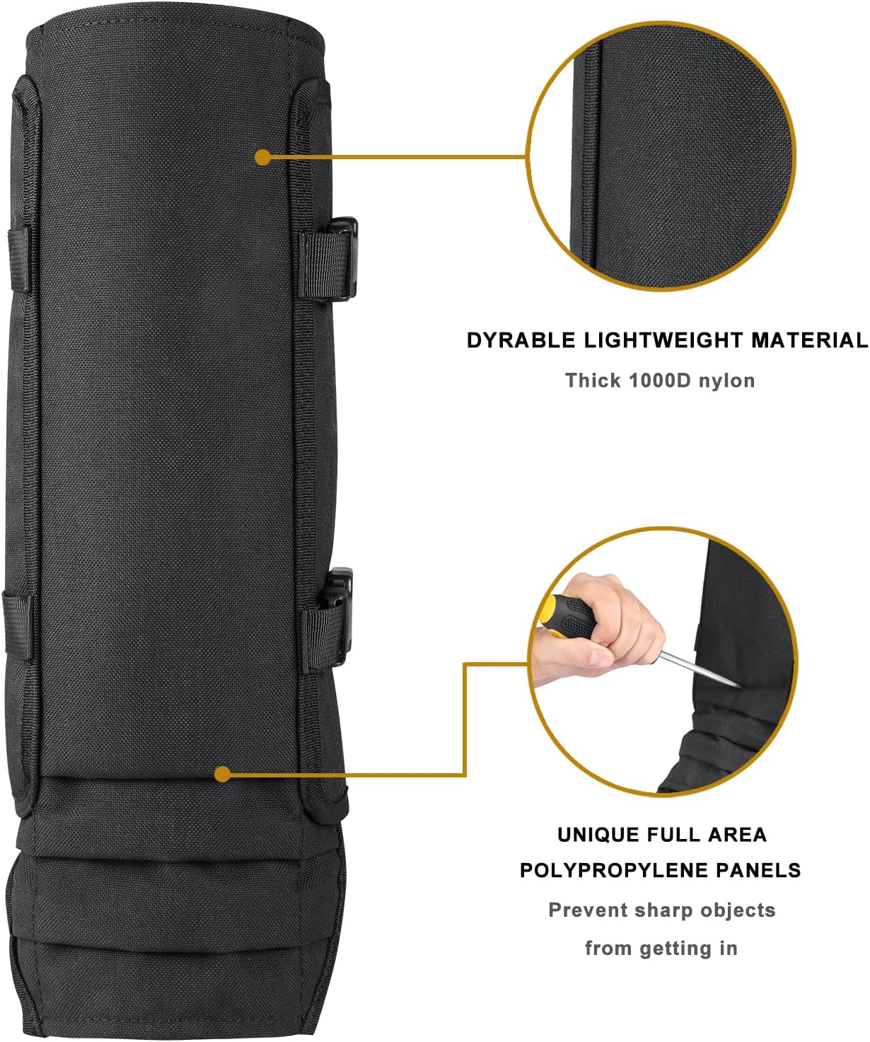 IceBlade Snake Gaiters, Waterproof Snake Bite Protection for Lower Legs, Adjustable Snake Guards, Durable Snake Proof Legging