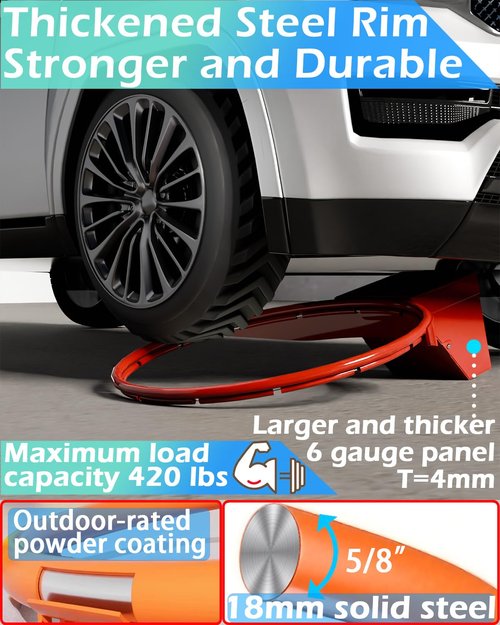 Basketball Rim, Heavy Duty Breakaway Basketball Rims Replacement - 18 Inch W/Net Standard Goal,Professional Enhanced Spring,Fit Most Size Backboard Rims Reinforced Mounting Hoop