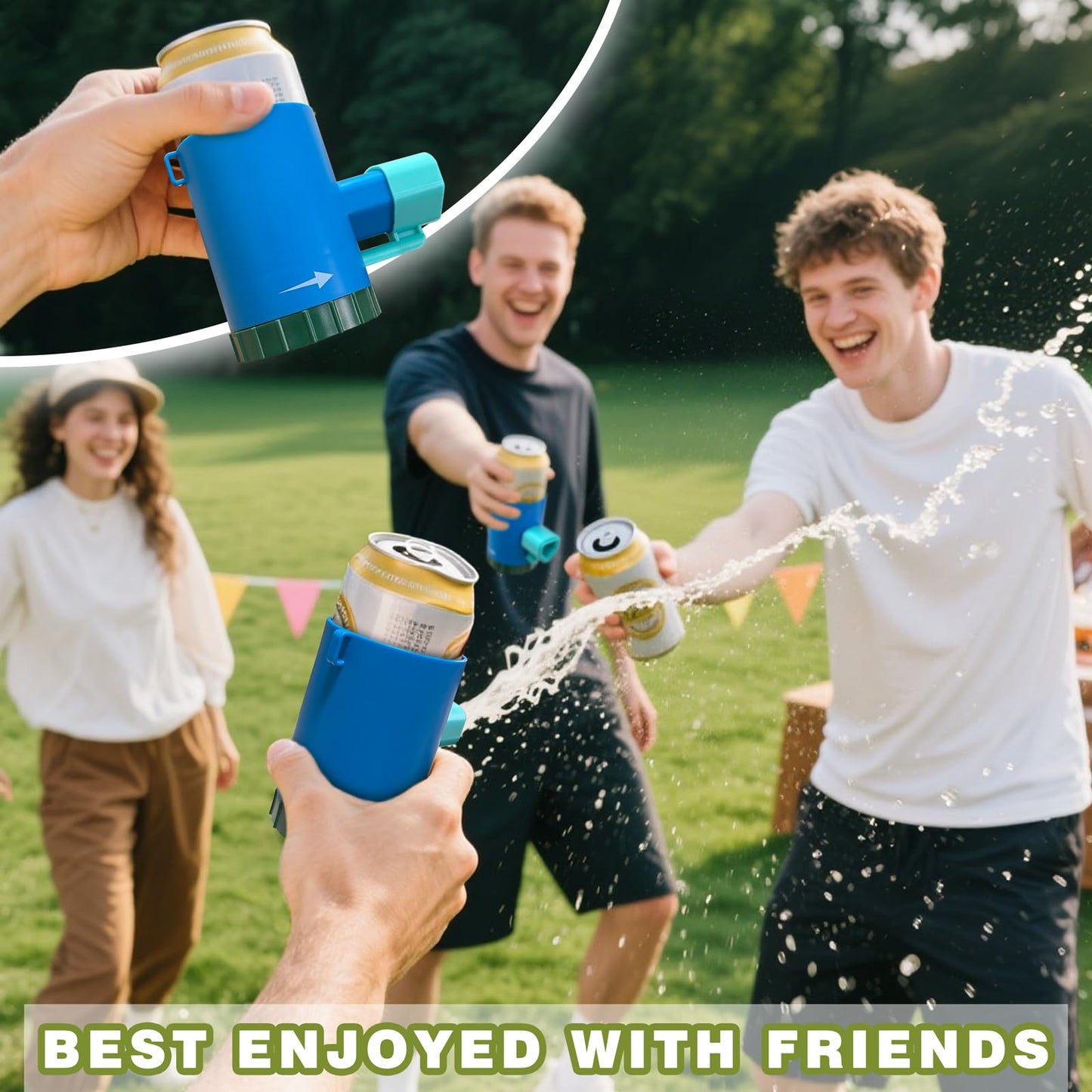 Imadity 2PCS Shotgun Roulette Drinking Cola, Thrilling Twist & Pass Party Fun, Random Blast for Bachelor Parties, Fun Bachelor Party Gift
