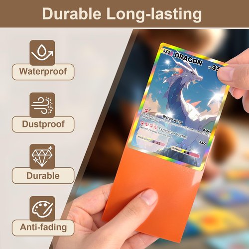 1200ct MTG Card Sleeves, Matte Trading Card Sleeves, Textured Back Penny Card Sleeve Deck Card Protectors for Baseball Football, MTG TCG Trading Sports Cards (12 Colors)