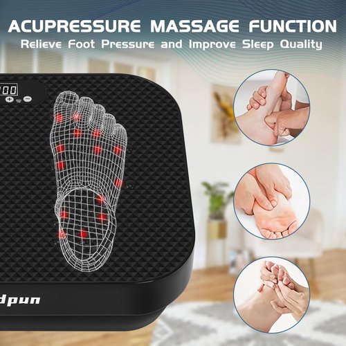 Wedpun Vibration Plate Exercise Machine for Lymphatic Drainage, Weight Loss, and Whole Body Workout – Power Vibrate Platform, Shake Plate Shaker for Home Fitness and Fat Burning for Women Men
