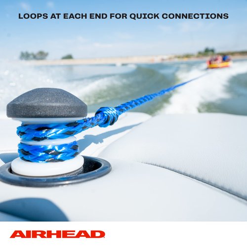 Airhead Tow Rope for 1-3 Rider Towable Tubes, 1 Section, 60-Feet