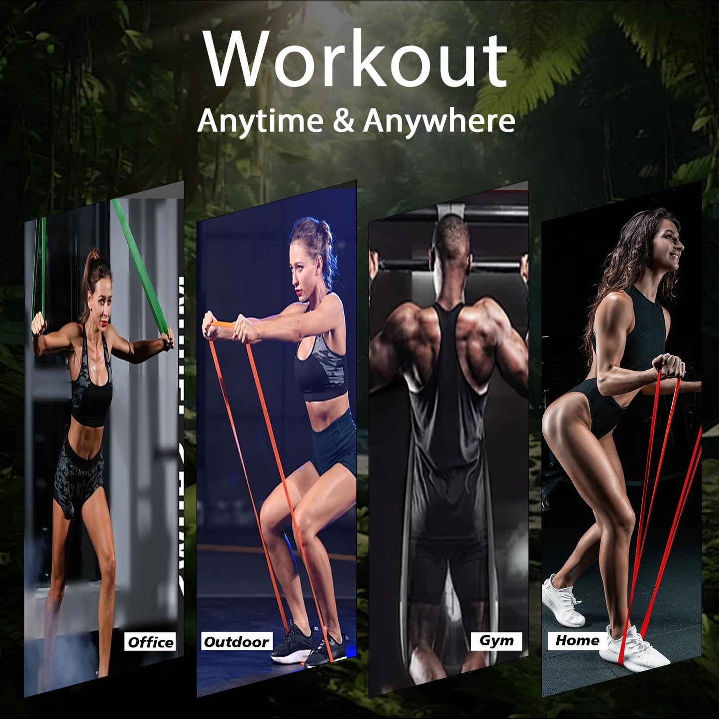 Resistance Bands, Exercise Bands Resistance, Pull Up Bands, Pull Up Assistance Bands, Workout Bands Resistance for Men & Women, Resistance Bands for Working Out, Muscle Training(6 Pcs)