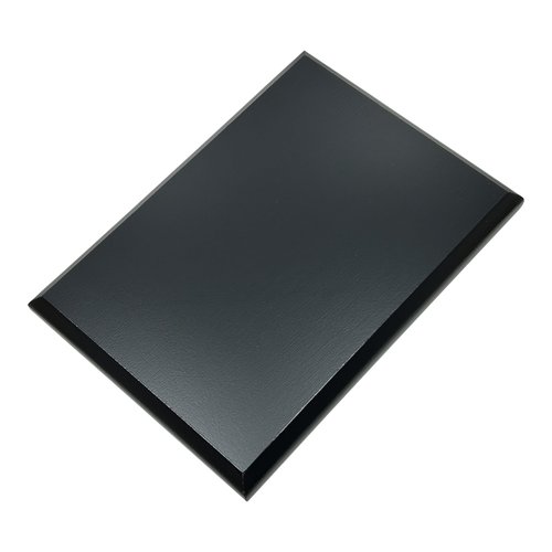 Express Medals 5 x 7 Inch Black Color DIY Blank Award Plaque with Beveled Edge Trophy Gift Plaques