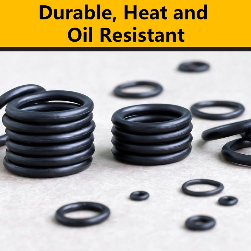 NBRINGO 1040 PCS 21 Size O Ring Assortment Kit, Industrial-Grade Nitrile Rubber O-Rings for Automotive Repairs, Kitchen Faucets, Pressure Washers and Assorted Plumbing - Durable & Oil Resistant