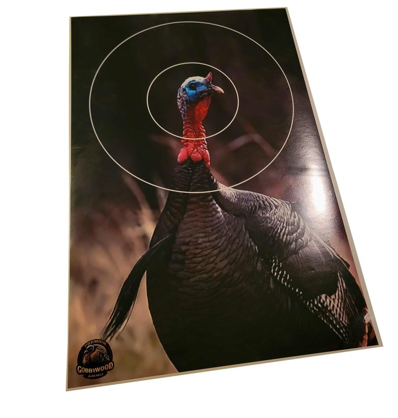 GobbyWood Ammo Peel & Stick Reactive Turkey Target 12" x 18" (5 Pack)
