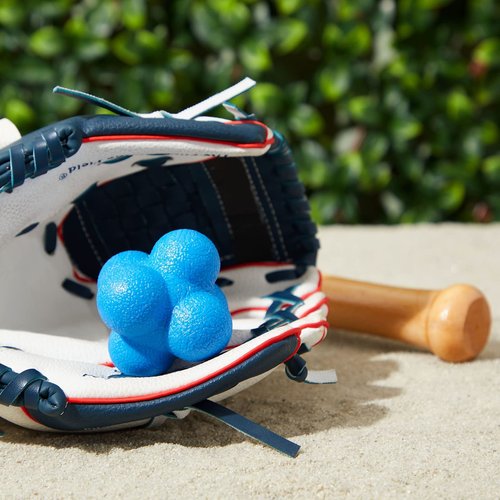 Juvale 2 Pack Rubber Hand Eye Coordination Training Balls for Reflex Speed, Multiside Reaction Ball for Sports, Agility Training Equipment, Baseball Tennis, and Softball