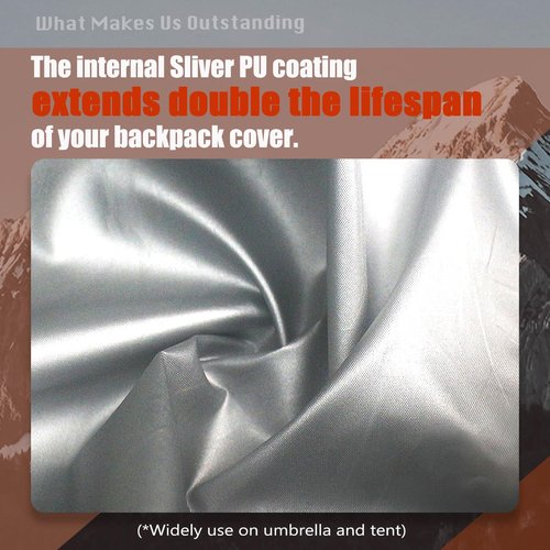 Frelaxy Waterproof Backpack Rain Cover, 10000mm Waterproof Level, Upgraded Ultra-Strong Multilayer Structure, Antislip Cross Buckle Strap, Ultralight Compact Portable, for Hiking, Camping, Traveling