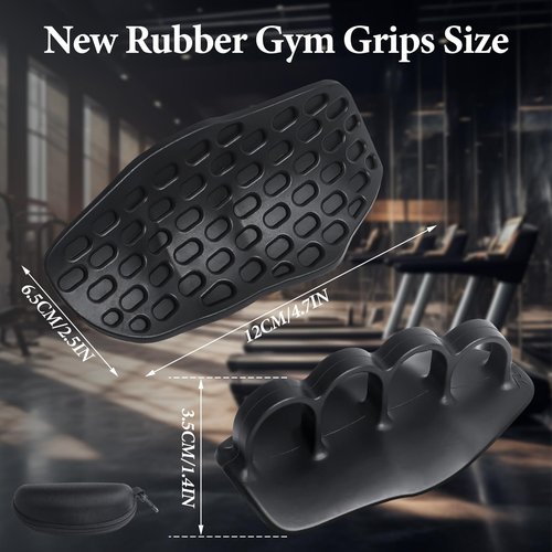 Weight Lifting Grips for Men Women, Silicone Gym Hand Grips Pull Up Grips, Anti-Slip Workout Gloves for Weight Lifting, Dumbbell, Gym Training and Exercise, 2Pcs