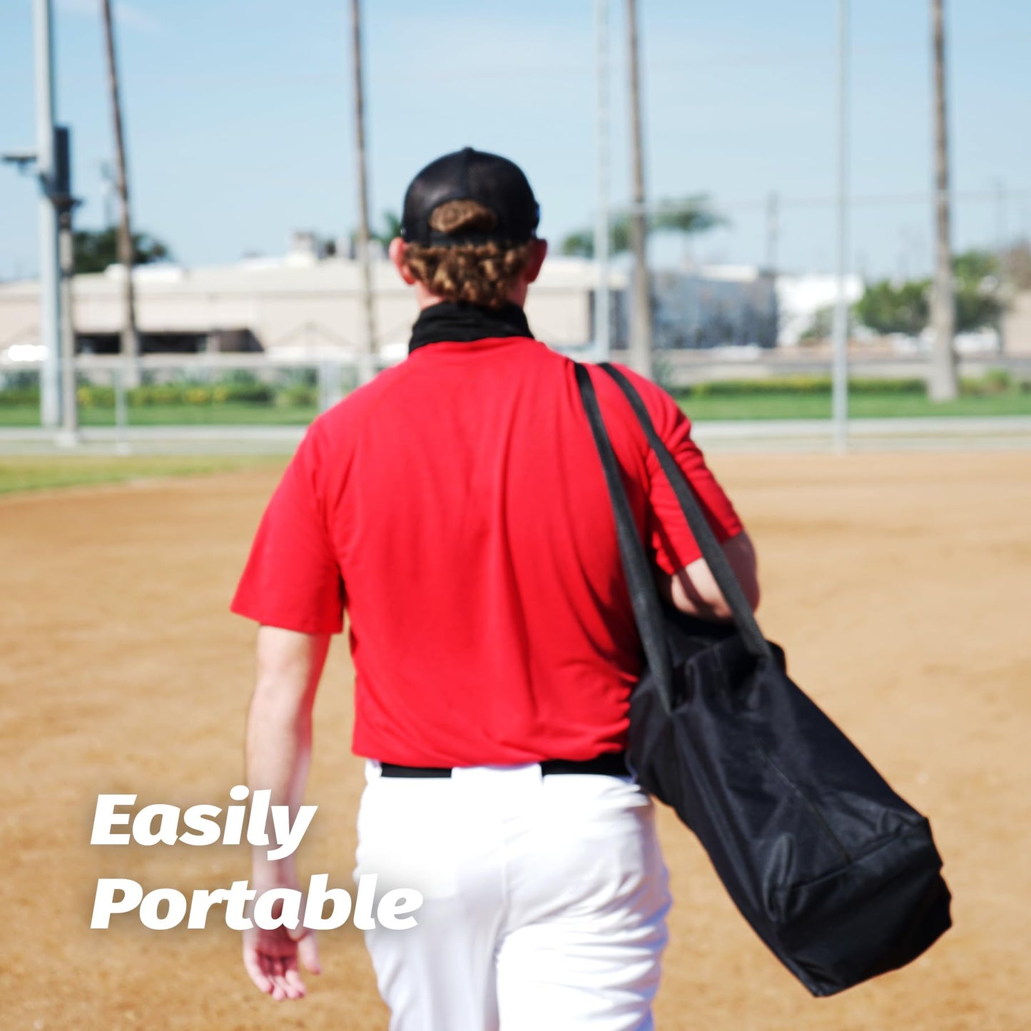 ZELUS 12x 9ft Barricade Backstop, Sports Barrier Nets for Lacrosse, Basketball, Soccer, Field Hockey, Baseball and More