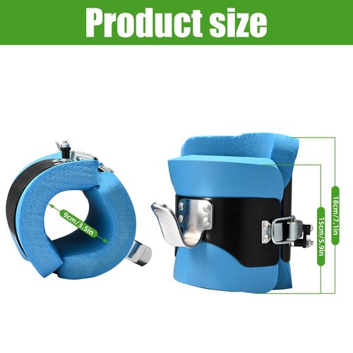 ZGROCK Anti Gravity Inversion Hang Up Boots Inversion Boots Gravity Compression Relief Exercise Recovery with 2 Meter high Intensity Band (Blue)
