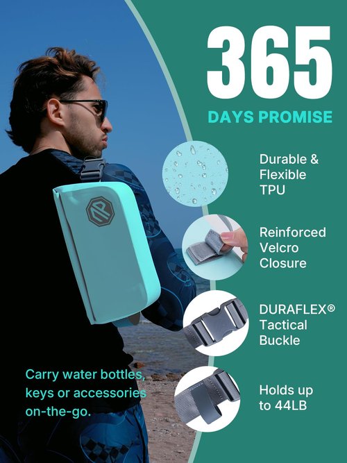 niphean IPX7 Waterproof Dry Bag with Magnetic One-Hand Closure, Durable Waterproof Bag for Kayaking, Paddle Board, Beach, Swimming, Multi-Wear Fanny Pack Style, Dry Bags for Men & Women Outdoor Use
