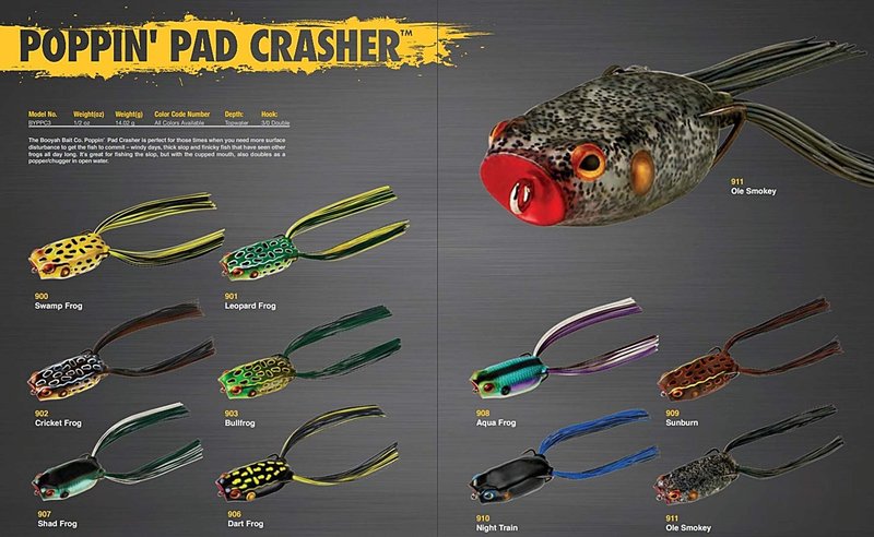 Booyah Poppin' Pad Crasher - Shad Frog, Model:BYPPC3907