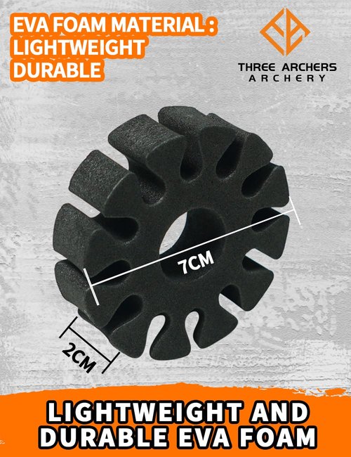 THREE ARCHERS 8Pcs EVA Foam Arrow Pack Round EVA Arrow Separator Holder Archery Protective Rack for Arrows Outdoor Hunting & Targeting Accessory