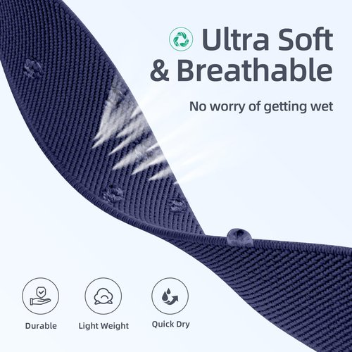 5 Pack Sport Nylon Band Compatible for Fitbit Charge 5/Charge 6 Bands Men Women, Comfortable Waterproof Fabric Elastic Bands for Fitbit Charge 5/Charge 6 Advanced Fitness Tracker