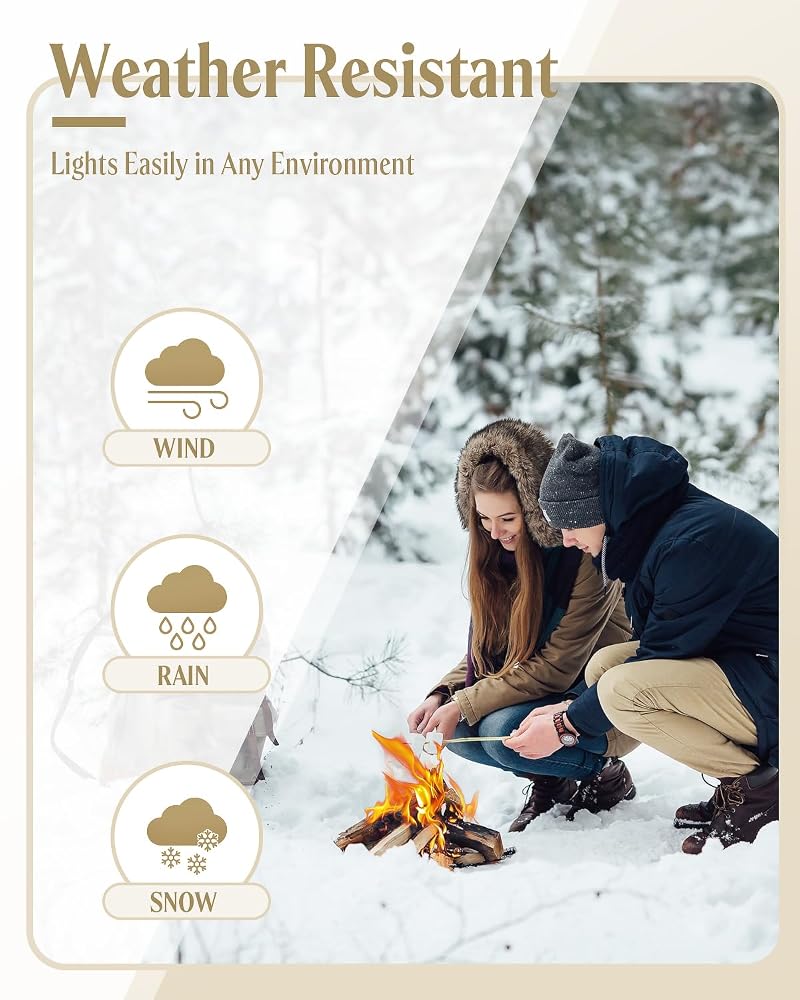 Fire Plugs Fire Starters 24pcs Waterproof Long-Burning Windproof Survival Tools Variation of THIS listing