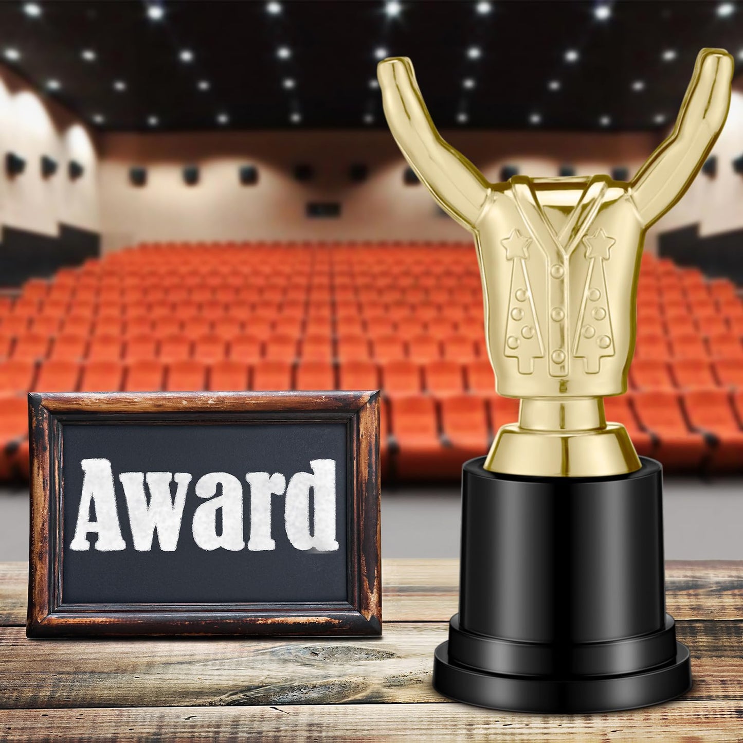 Tondiamo Small Trophy Celebrate The Top Award 6 Inch Tall Plastic MVP Funny Game Small Trophy and Awards for Employees Boss Custom Competition Gifts (Ugly Sweater)