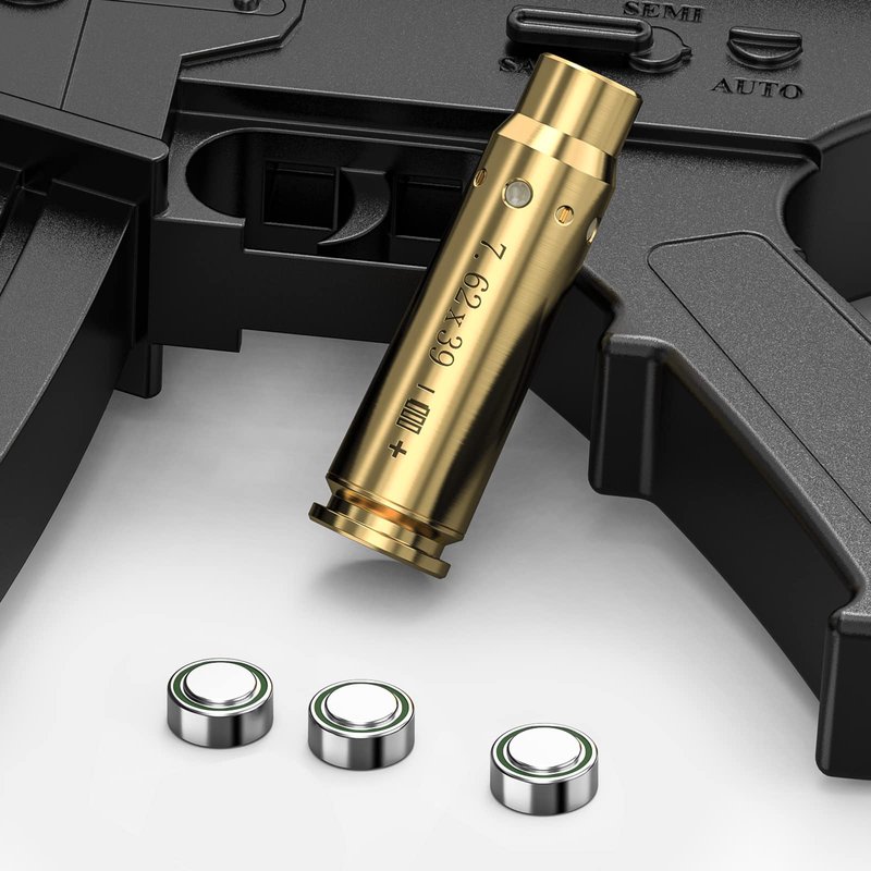 MidTen 7.62x39mm Bore Sight Red Dot Boresighters with Three Batteries