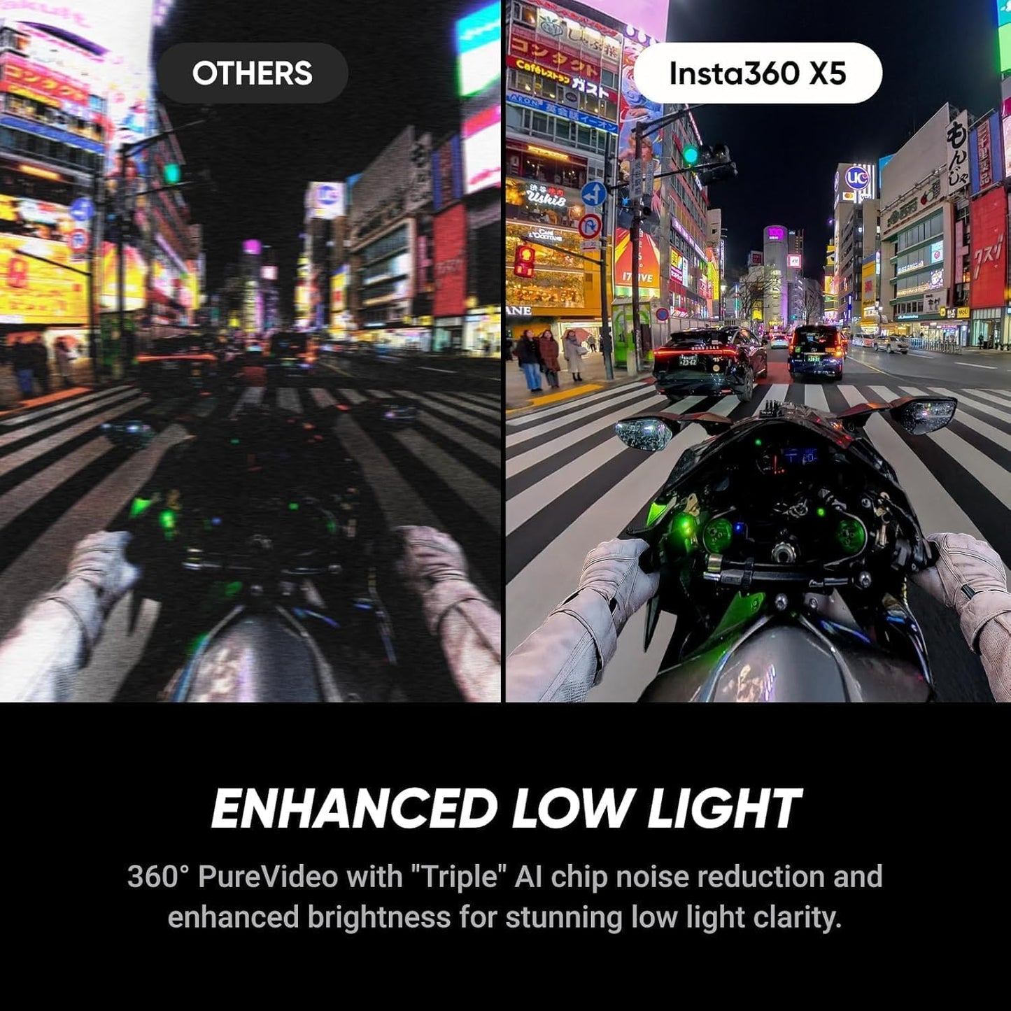Insta360 X5 - Waterproof 360 Action Camera with 1/1.28" Sensors, 8K 360 HDR Video, 72MP Photo, 4K60fps Single-Lens, Enhanced Low Light Performance, User-Replaceable Upgraded Lenses, 2.5" Touchscreen