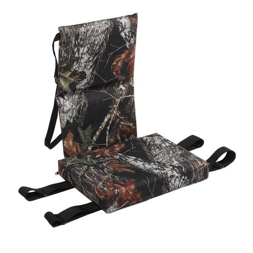 Haofy Seat Cushion, Foldable Treestand Chair Cushion Oxford Cloth Non Slip Bottom Camouflage Pattern Lightweight and Easy to Carry for (Oak)