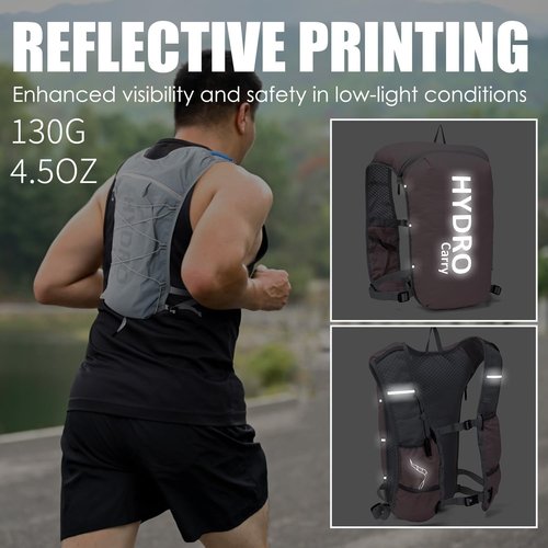 Lightweight Running Vest for Women and Men Hydration Backpack Pack with 1.5L Water Bladder Bag for Hiking Trail Running Gear Cycling Marathon (Pink)